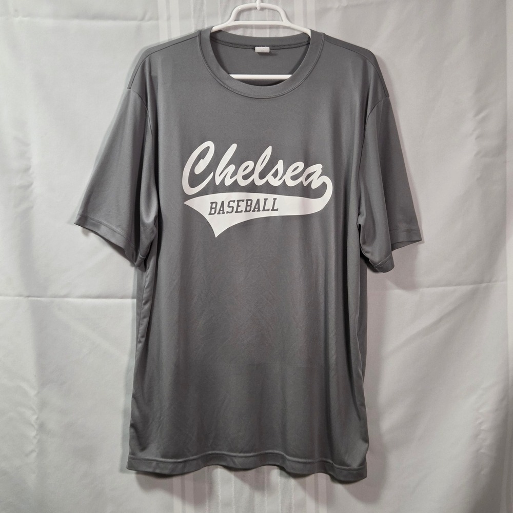 Sport-Tek T-Shirt Mens XL Gray Chelsea Baseball ST350 PosiCharge Competitor Tee